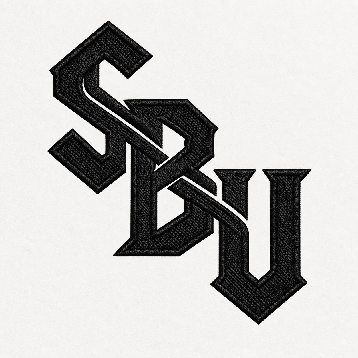 SBU embroidered monogram